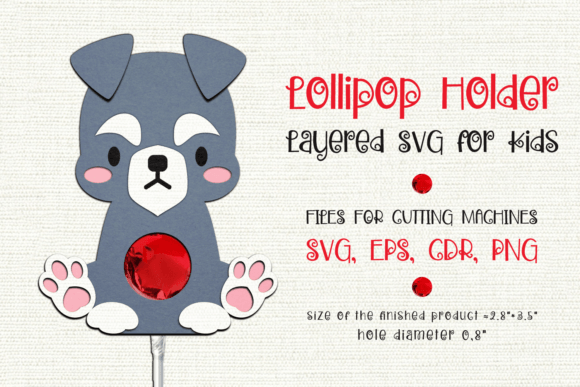 Crafting Joy: The Schnauzer Dog Lollipop Holder