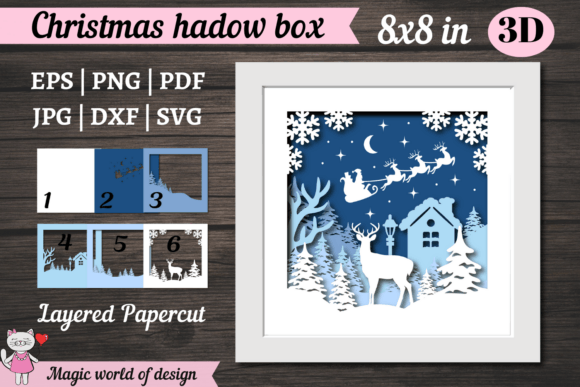 Designing Festive Depth: A Practical Guide to the Shadow Box Santa Claus on Reindeer SVG