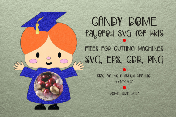 Happy Girl Graduation Candy Dome: A Creative Party Favor Solution