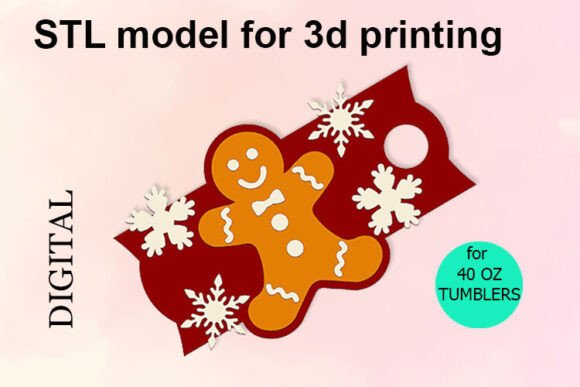 Integrating the Gingerbread Men 40 OZ Tumbler STL File into Your Holiday Production Workflow