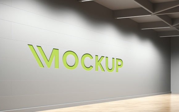 Luxury Debossed Light Green Logo Mockup: Elevating Brand Presentation with Realistic Texture
