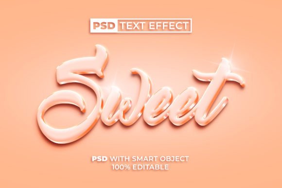 Mastering the PSD Sweet Text Effect in Peach Fuzz: A Beginner’s Guide to 3D Design
