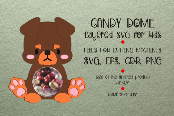 Mastering the Rottweiler Dog Candy Dome Template for Flawless Paper Crafts