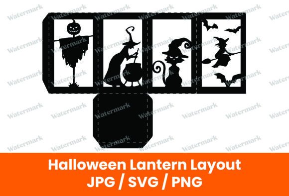 Spooky Halloween Lantern Layout Guide