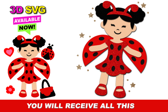 Unleashing Creativity with the Paper Doll Lady Bug 3D SVG Collection