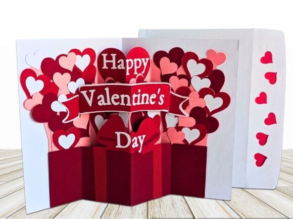 Valentine Hearts Pop Up Card: A Handcrafted Gesture That Speaks Volumes